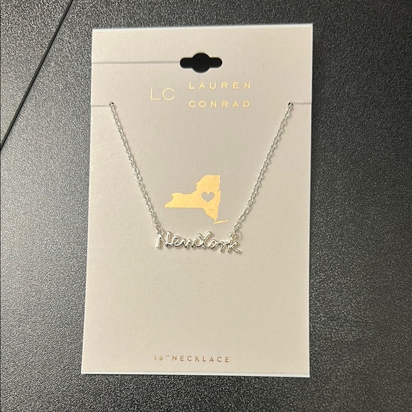 LC Lauren Conrad Jewelry - LC Lauren Conrad Silver 'New York' Necklace